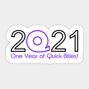 LIMITED SUPPLY: Quick Bite Anniversary Sticker